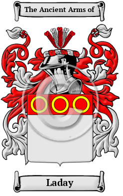 Laday Family Crest/Coat of Arms