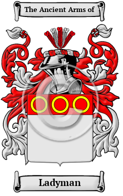 Ladyman Family Crest/Coat of Arms