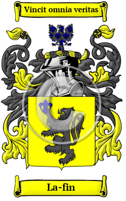 La-fin Family Crest Download (JPG) Heritage Series - 300 DPI