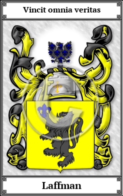 Laffman Family Crest Download (JPG)  Book Plated - 150 DPI