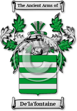 De'la'fontaine Family Crest Download (jpg) Legacy Series - 150 DPI