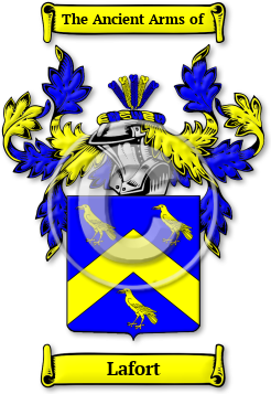 Lafort Family Crest Download (jpg) Legacy Series - 150 DPI