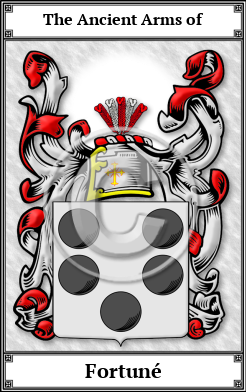 Fortuné Family Crest Download (JPG)  Book Plated - 150 DPI