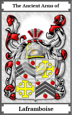 Laframboise Family Crest Download (JPG)  Book Plated - 150 DPI