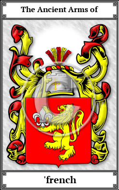 'french Family Crest Download (JPG) Book Plated - 600 DPI