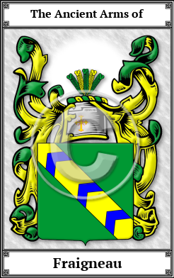 Fraigneau Family Crest Download (JPG) Book Plated - 600 DPI