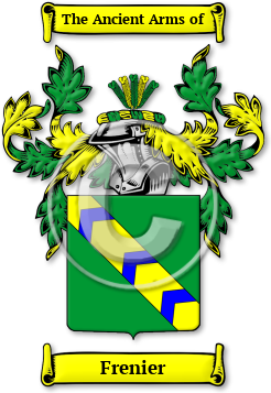 Frenier Family Crest Download (jpg) Legacy Series - 150 DPI
