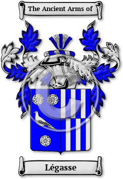 Légasse Family Crest Download (jpg) Legacy Series - 150 DPI