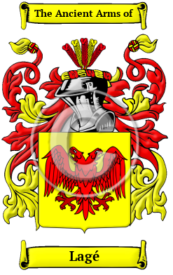 Lagé Family Crest Download (JPG) Heritage Series - 300 DPI