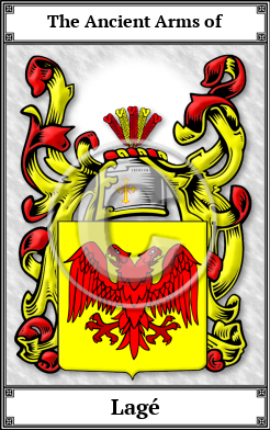 Lagé Family Crest Download (JPG)  Book Plated - 150 DPI
