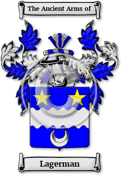 Lagerman Family Crest Download (jpg) Legacy Series - 150 DPI