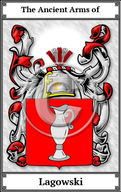 Lagowski Family Crest Download (JPG)  Book Plated - 150 DPI