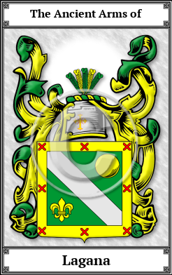 Lagana Family Crest Download (JPG)  Book Plated - 150 DPI