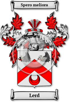 Lerd Family Crest Download (jpg) Legacy Series - 150 DPI