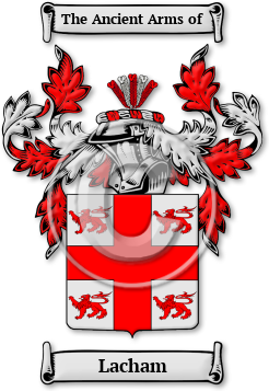 Lacham Family Crest Download (jpg) Legacy Series - 150 DPI