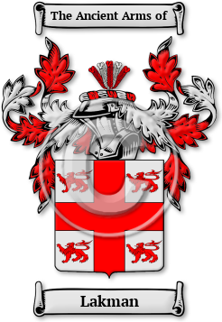 Lakman Family Crest Download (jpg) Legacy Series - 150 DPI