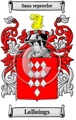 Lallaings Family Crest/Coat of Arms