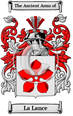 La Lance Family Crest/Coat of Arms