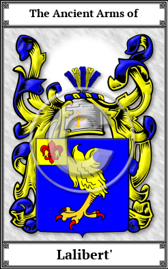 Lalibert' Family Crest Download (JPG)  Book Plated - 150 DPI