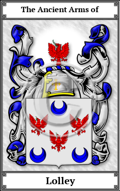 Lolley Family Crest Download (JPG)  Book Plated - 150 DPI