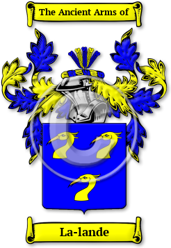La-lande Family Crest Download (jpg) Legacy Series - 150 DPI