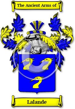 Lalande Family Crest Download (JPG) Legacy Series - 600 DPI