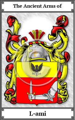 L-ami Family Crest Download (JPG) Book Plated - 600 DPI