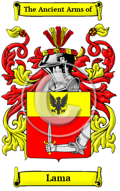 Lama Family Crest Download (JPG) Heritage Series - 600 DPI