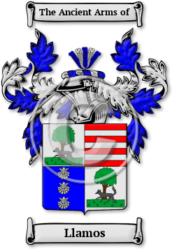 Llamos Family Crest Download (JPG) Legacy Series - 600 DPI