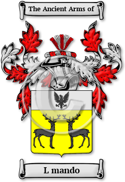 L mando Family Crest Download (jpg) Legacy Series - 150 DPI