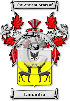 Lamantia Family Crest Download (jpg) Legacy Series - 150 DPI