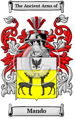 Mando Family Crest/Coat of Arms
