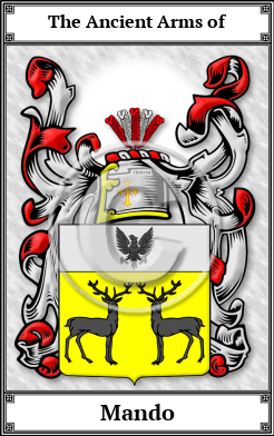 Mando Family Crest Download (JPG)  Book Plated - 150 DPI