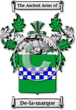 De-la-marque Family Crest Download (jpg) Legacy Series - 150 DPI