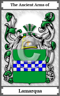 Lamarqua Family Crest Download (JPG)  Book Plated - 150 DPI
