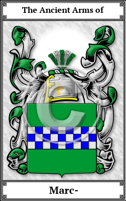 Marc- Family Crest Download (JPG)  Book Plated - 150 DPI