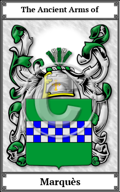 Marquès Family Crest Download (JPG) Book Plated - 600 DPI