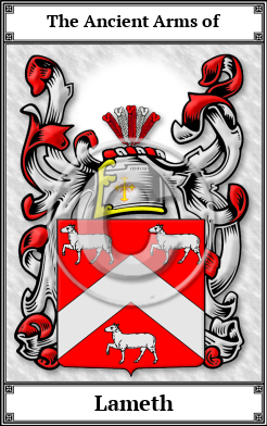 Lameth Family Crest Download (JPG)  Book Plated - 150 DPI