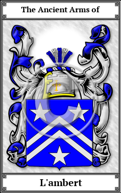 L'ambert Family Crest Download (JPG) Book Plated - 600 DPI