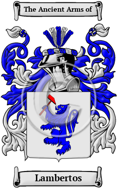 Lambertos Family Crest Download (JPG) Heritage Series - 600 DPI