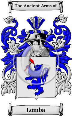 Lomba Family Crest Download (JPG) Heritage Series - 600 DPI