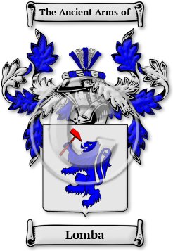Lomba Family Crest Download (JPG) Legacy Series - 300 DPI