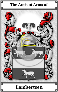 Lambertsen Family Crest Download (JPG)  Book Plated - 150 DPI