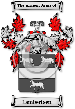 Lambertsen Family Crest Download (jpg) Legacy Series - 150 DPI