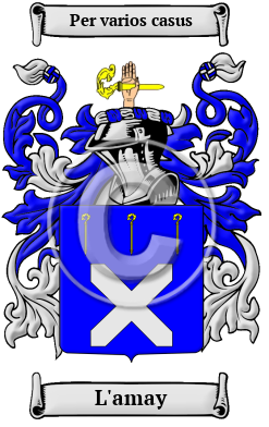 L'amay Family Crest Download (JPG) Heritage Series - 300 DPI