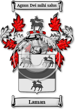 Laman Family Crest Download (JPG) Legacy Series - 600 DPI