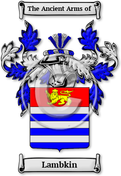 Lambkin Family Crest Download (jpg) Legacy Series - 150 DPI