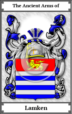 Lamken Family Crest Download (JPG) Book Plated - 600 DPI