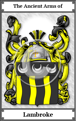 Lambroke Family Crest Download (JPG) Book Plated - 600 DPI