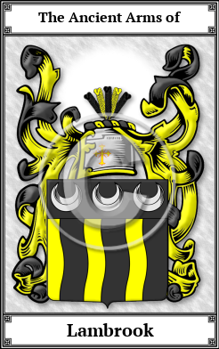Lambrook Family Crest Download (JPG)  Book Plated - 150 DPI